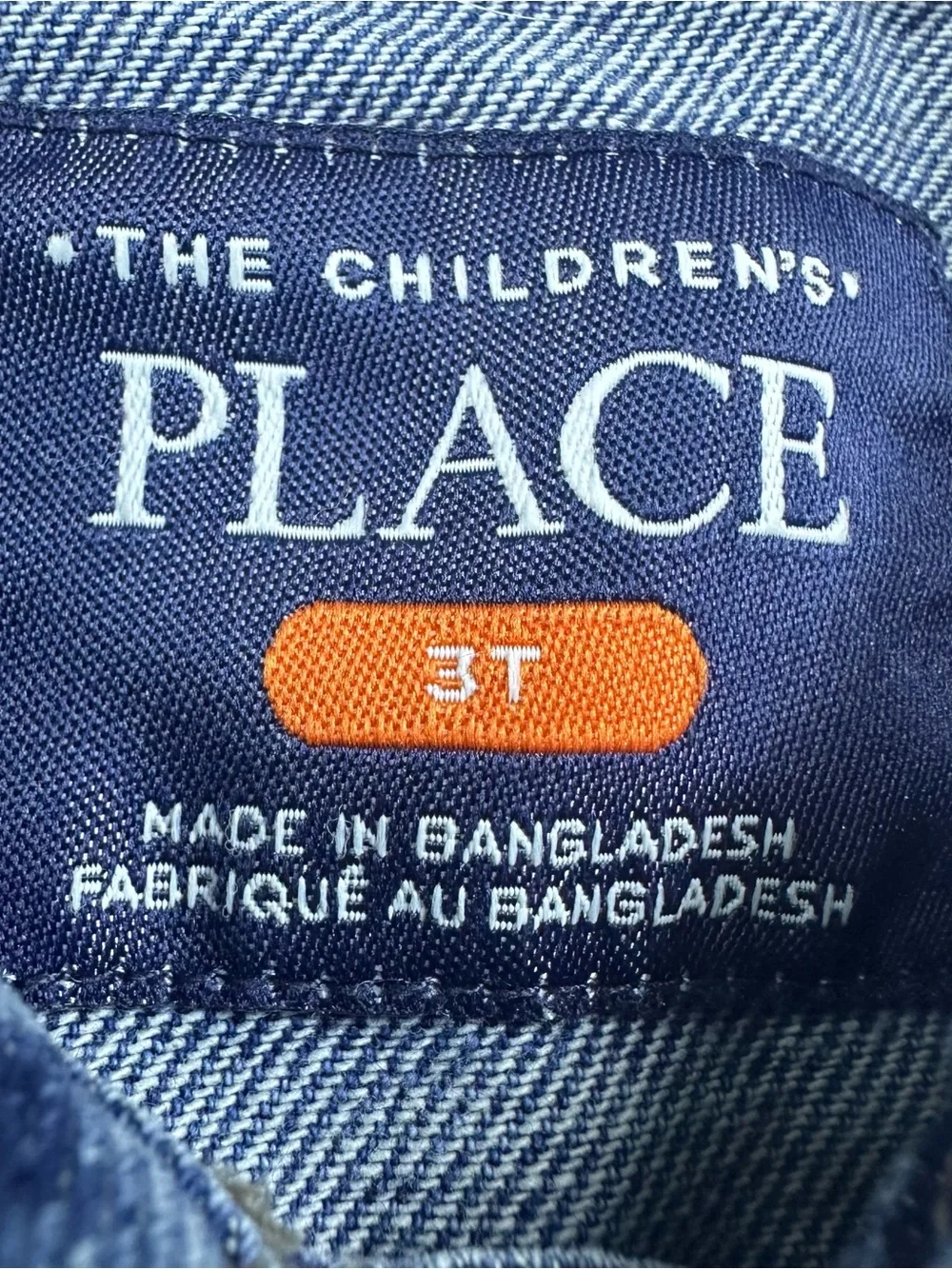 The Children's Place Navy Blue Denim Jacket Girls 3T